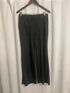 Max Studio Wide-Leg Knit Pants - Charcoal Black